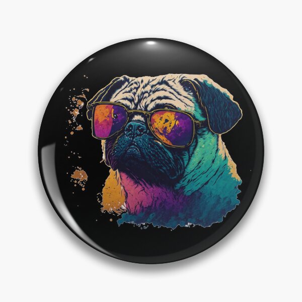 Item preview, Pug in sunglasses designed and sold by Pug-Obsession.