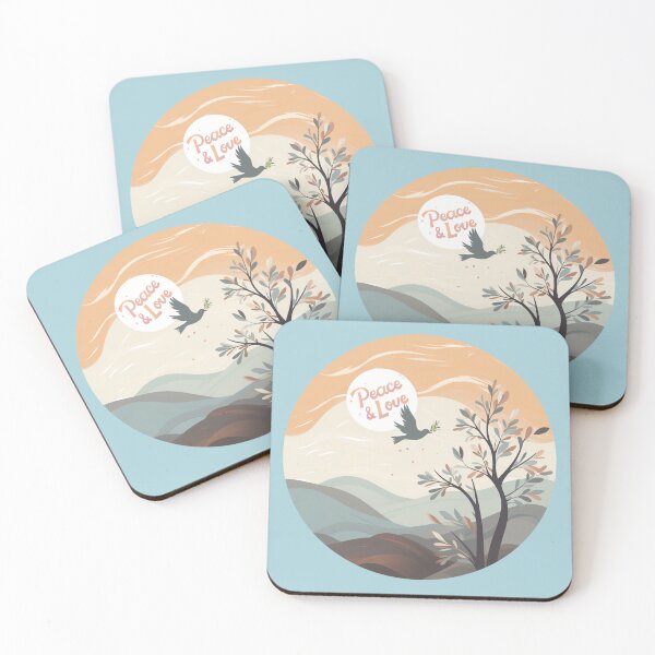 Item preview, Peace and Love and a Dove designed and sold by BeHappyGoLucky.