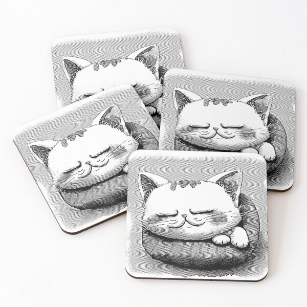 Item preview, Sleepy cute cat designed and sold by arthardist.