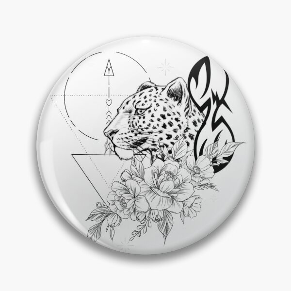 Item preview, Tiger And Flower Design designed and sold by Jaselvii.