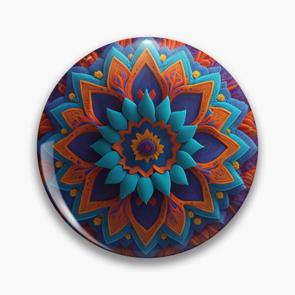 Item preview, Dancing with 3D Mandala: A Mesmeric Blend of Colors and Shapes designed and sold by DesignArtEmpire.
