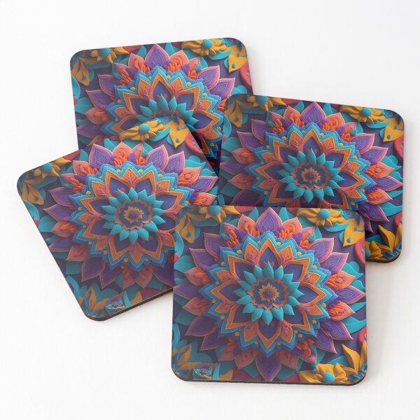 Item preview, Dancing with 3D Mandala: A Mesmeric Blend of Colors and Shapes designed and sold by DesignArtEmpire.