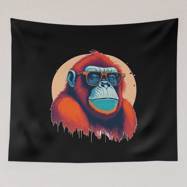 Item preview, Orangutan in sunglasses designed and sold by Pug-Obsession.