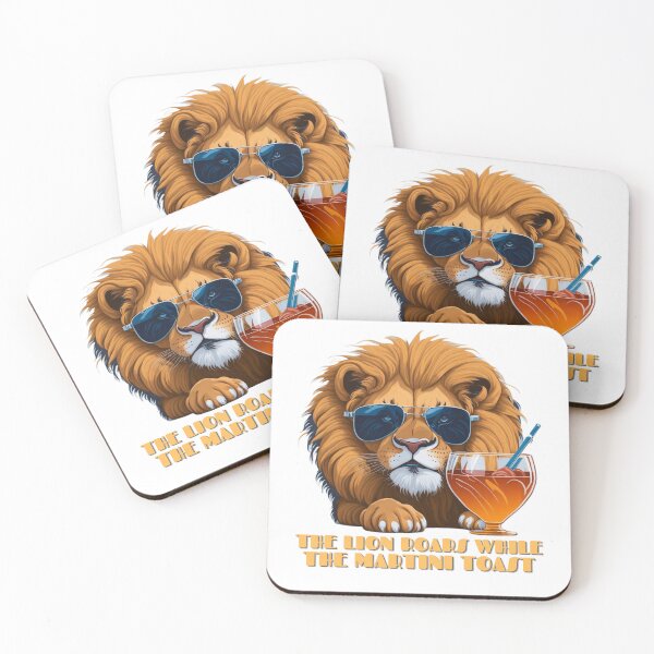 Item preview, Martini lion designed and sold by SnapMood.