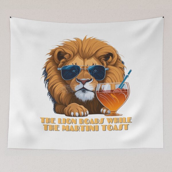 Item preview, Martini lion designed and sold by SnapMood.