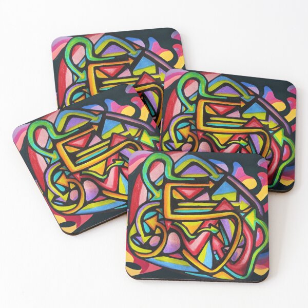 Item preview, Trippy Abstract Rainbow Arrows and Blobs designed and sold by Lucidesigns.