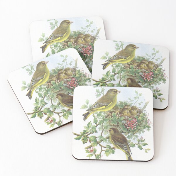 Item preview, Pair of Greenfinch at nest. John Gould's Birds.. designed and sold by mindwarp2000.
