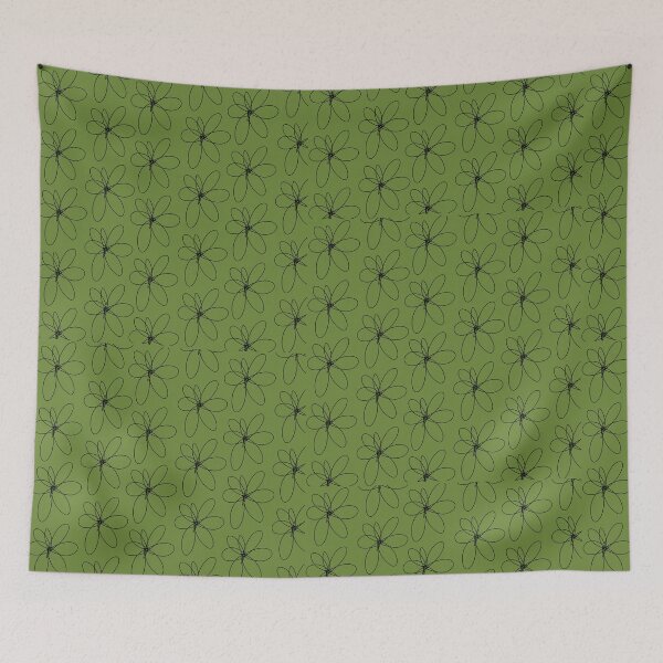 Item preview, Doodle Daisies (green) designed and sold by FullCircles.