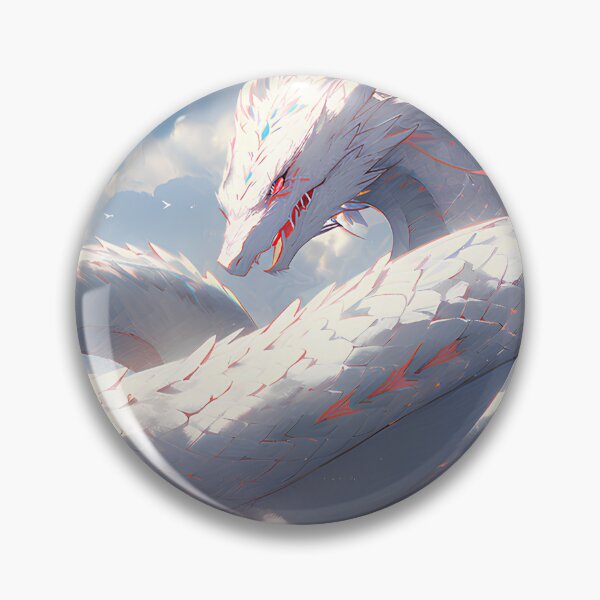 Item preview, Transcendent Serpent: Majestic White Dragon Soaring in the Sky designed and sold by Wylveragon.