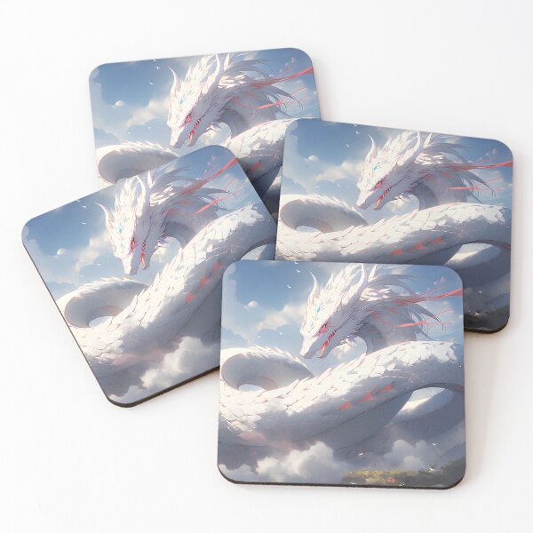 Item preview, Transcendent Serpent: Majestic White Dragon Soaring in the Sky designed and sold by Wylveragon.