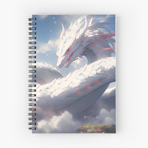 Item preview, Transcendent Serpent: Majestic White Dragon Soaring in the Sky designed and sold by Wylveragon.
