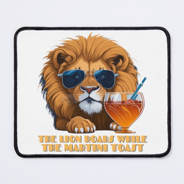 Item preview, Martini lion designed and sold by SnapMood.