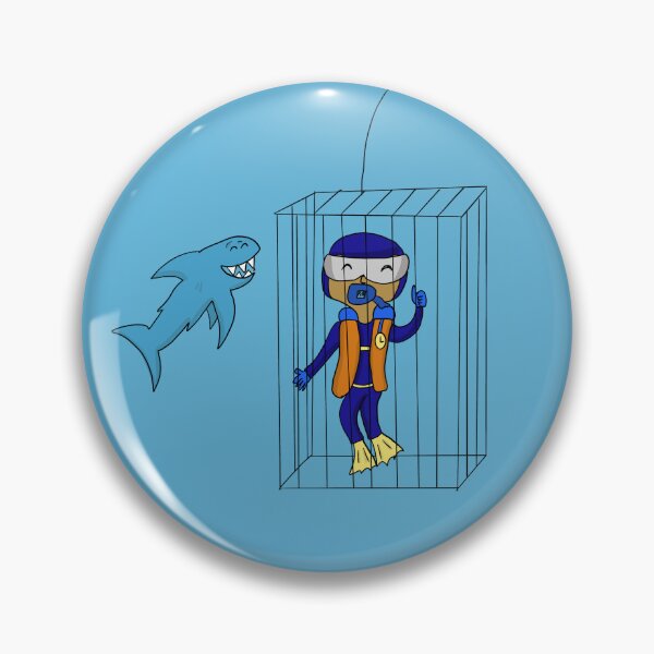 Item preview, Diving with Friendly Sharks designed and sold by blue-planet-art.