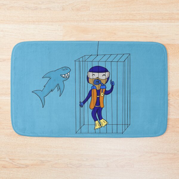 Item preview, Diving with Friendly Sharks designed and sold by blue-planet-art.