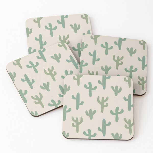 Item preview, Boho Green Cactus Desert Pattern designed and sold by CreativeDraws42.