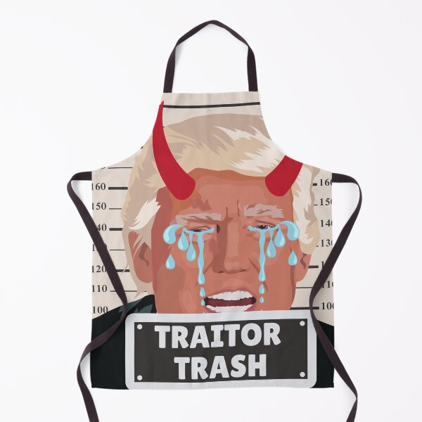 Item preview, Funny "Traitor Trash" Trump Crying Mugshot  designed and sold by Write-to-Rebel.