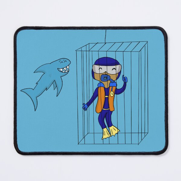 Item preview, Diving with Friendly Sharks designed and sold by blue-planet-art.