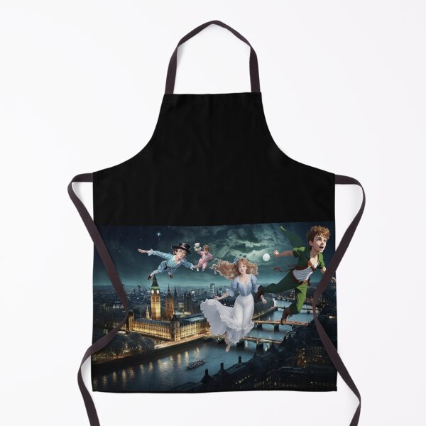 Item preview, Peter Pan & The Darling Children Flying Above London Peter Pan Inspired Art designed and sold by CDC40.