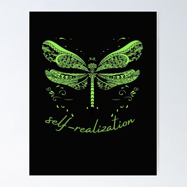 Green Graphic design dragonfly Poster for Sale by ArtBeLife