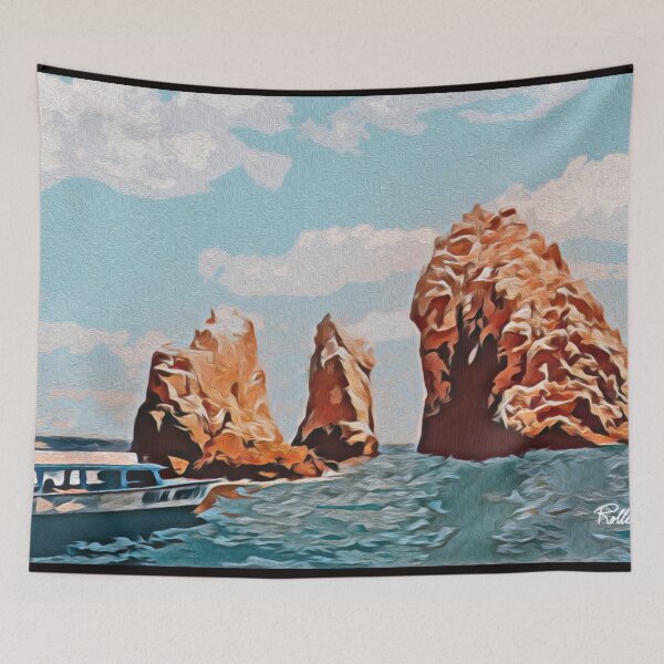 Item preview, BOAT RIDE IN CABO SAN LUCAS designed and sold by ArtbyRolleen.