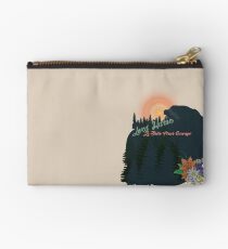 Bolso de mano Pinos, montañas y flores