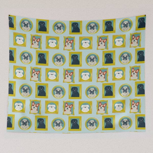Item preview, Framed Puppy Portraits Pattern designed and sold by beestonestudio.