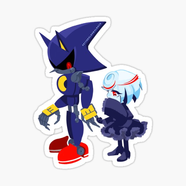 Metal Sonic Holo Vinyl Stickers -  Sweden