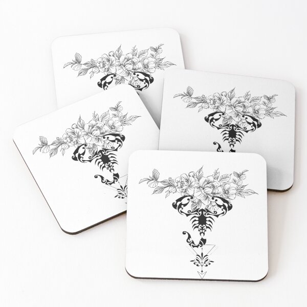 Item preview, Scorpion And Flower Design designed and sold by Jaselvii.