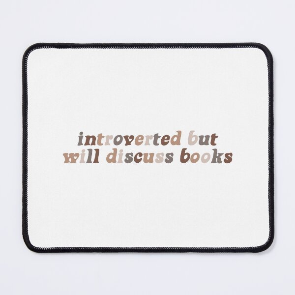 Item preview, Introverted but Will Discuss Books - Coffee Bean designed and sold by bookishbylex.