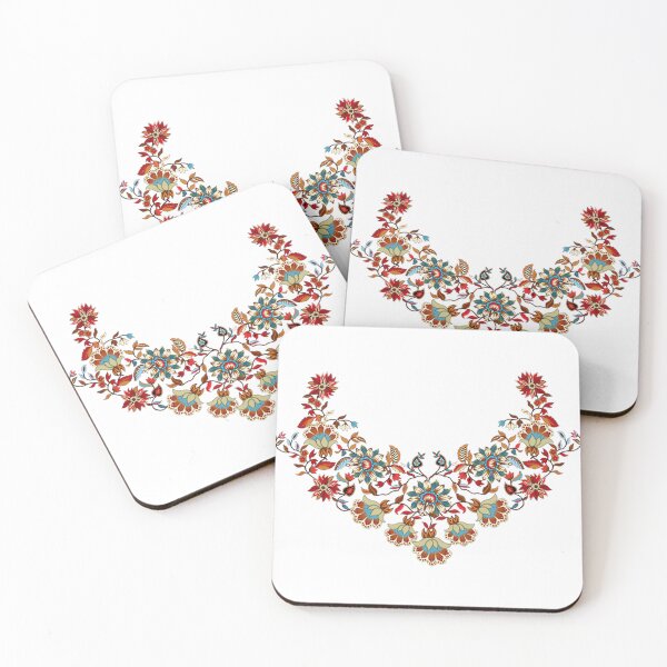 Item preview, Traditional Embroidery Pattern with Beautiful Colorful Flowers designed and sold by Kai Multiverse.
