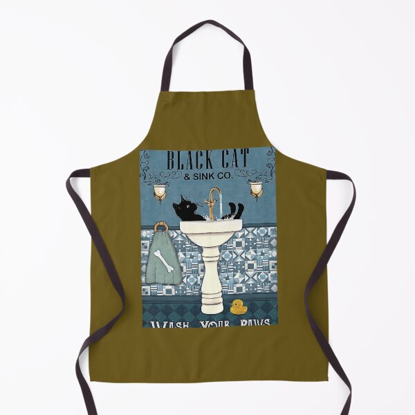 Item preview, Black Cat And Sink Co. Wash Your Paws  	 	 designed and sold by pmxpgwuzu13.