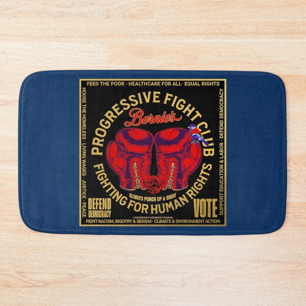 Item preview, PMD01011 Progressive Movement Designs Bernies Progressive Fight Club boxing gloves design shows you support human rights democracy progressive goals for Progressives Democrats Independents designed and sold by ProgressiveLeft.