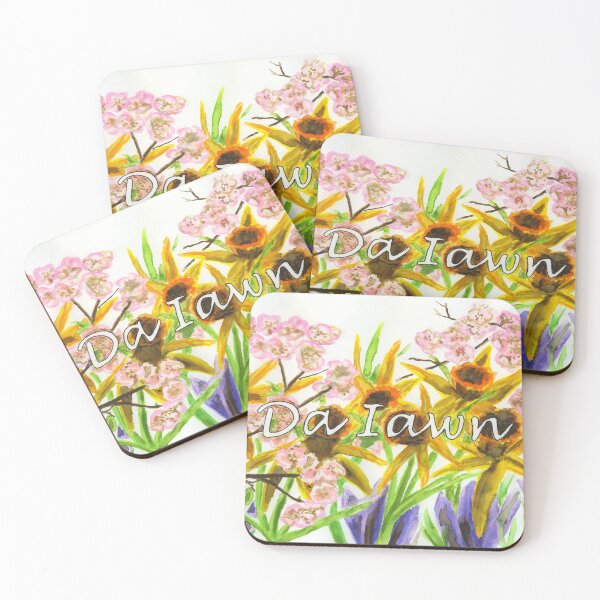 Item preview, Da Iawn with daffodils, crocuses and tree blossom designed and sold by LymphomaLass.