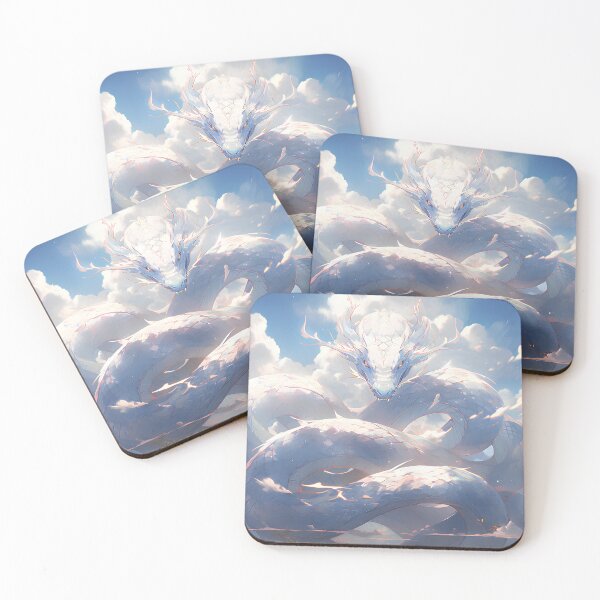 Item preview, Celestial Serenity: Majestic White Dragon Soaring Through Skies designed and sold by Wylveragon.