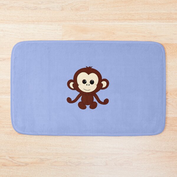 Item preview, cute brown monkey smiling designed and sold by GodsOfArt.