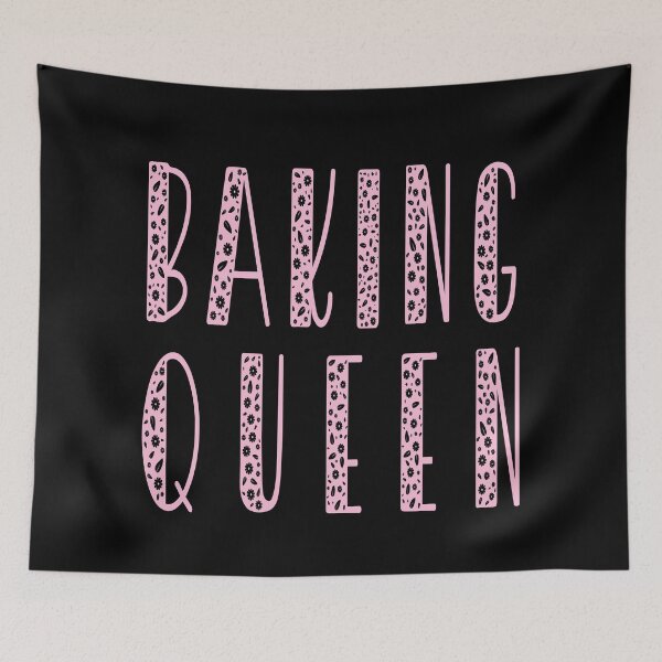 Item preview, floral pink baking queen  designed and sold by PRINYOS.