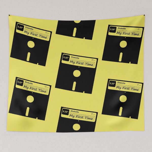 Item preview, My First Time Retro 80s Floppy Disk designed and sold by flippinsg.