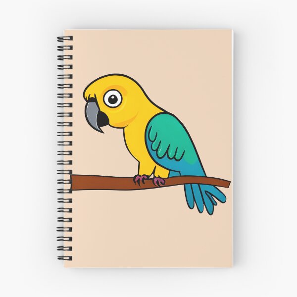 Item preview, cute parrot on a branch designed and sold by GodsOfArt.