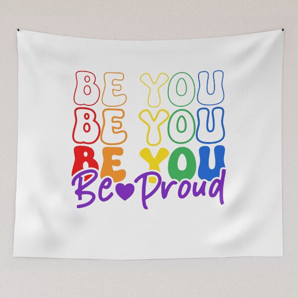 Item preview, Rainbow Be You Be Proud art  designed and sold by U-mule.