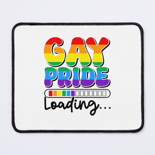 Item preview, Gay pride loading art designed and sold by U-mule.