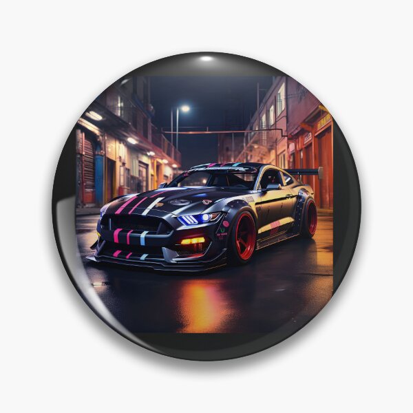 Item preview, sleek colorful racecar designed and sold by boldbrushstroke.