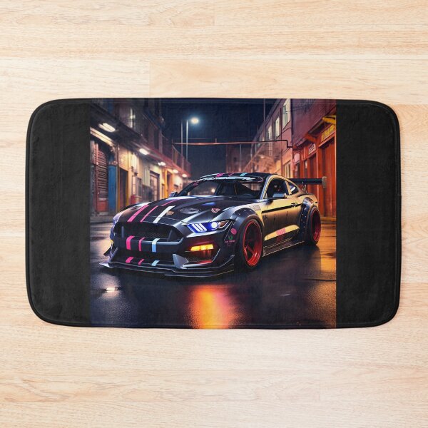 Item preview, sleek colorful racecar designed and sold by boldbrushstroke.