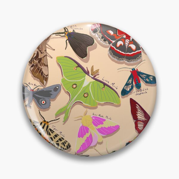 Item preview, Moths of North America (and one cryptid) designed and sold by Deadbirdkitsch.