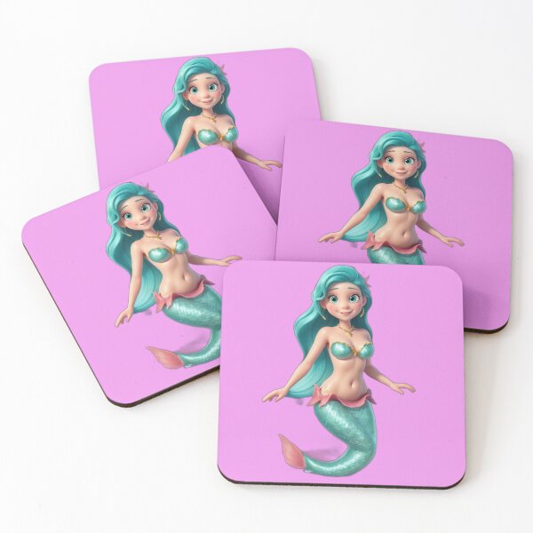 Item preview,  Sirenas Funny Kid Litt Mermaid of the Merfolk on Pink Background designed and sold by SirenasWorld.