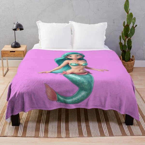 Item preview,  Sirenas Funny Kid Litt Mermaid of the Merfolk on Pink Background designed and sold by SirenasWorld.