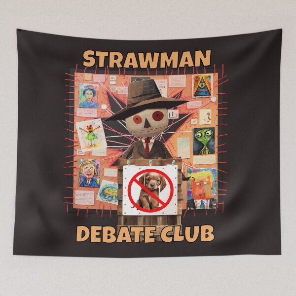 Item preview, Strawman Debate Club designed and sold by lunarhalomedia.