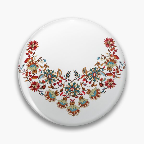 Item preview, Traditional Embroidery Pattern with Beautiful Colorful Flowers designed and sold by Kai Multiverse.