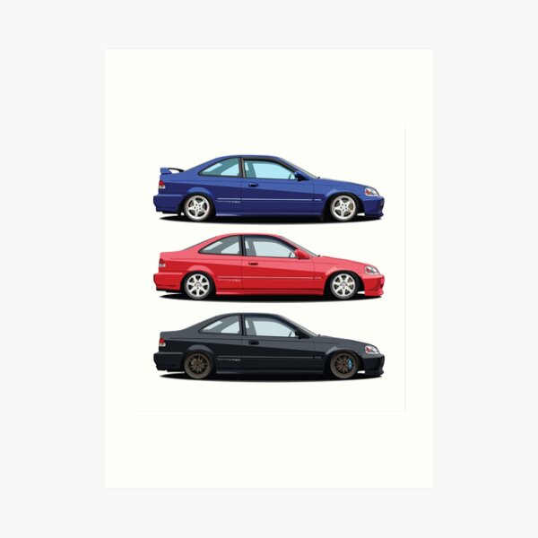 Civic Si und Freunde Kunstdruck