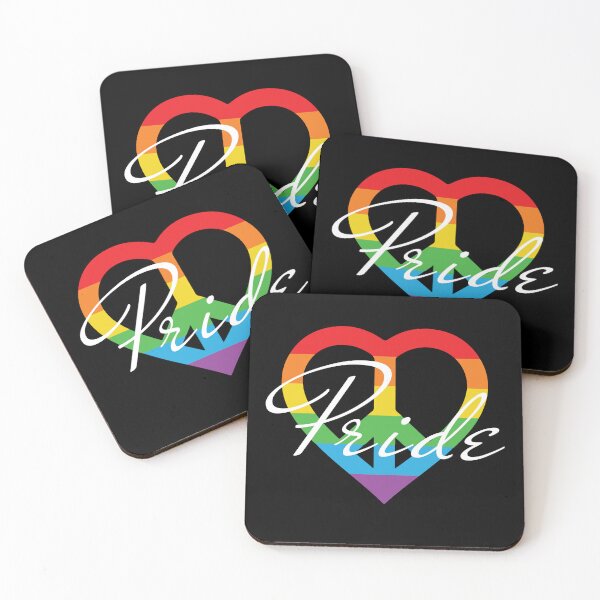 Item preview, Pride rainbow heart art  designed and sold by U-mule.