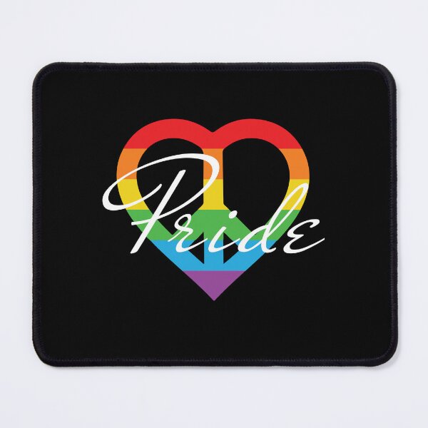 Item preview, Pride rainbow heart art  designed and sold by U-mule.
